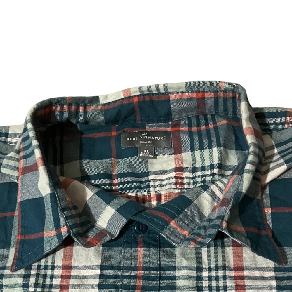 L.L. Bean Signature Button Up Long Sleeve Shirt | Men's XL - Picture 2 of 7